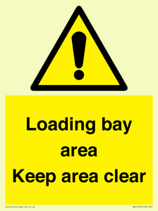 Loading bay area Keep area clear